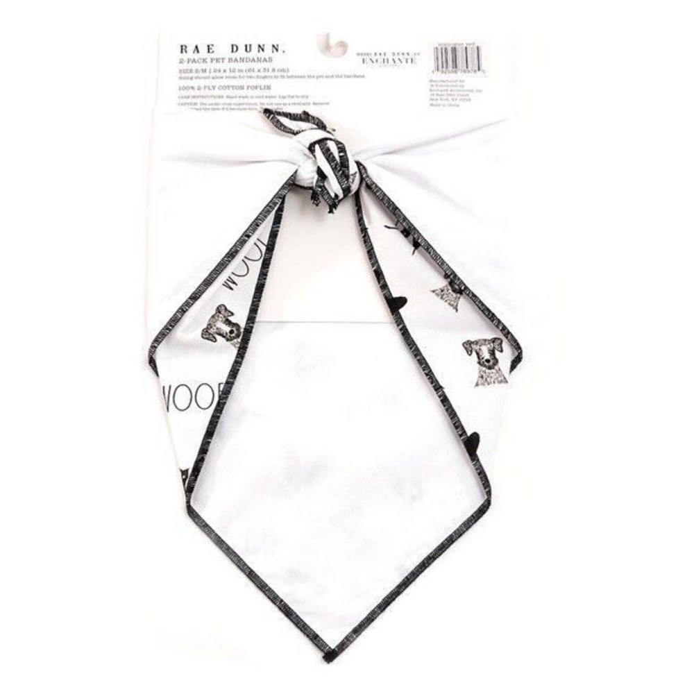 2-Pack Rae Dunn “Good Boy” XL Dog Bandanas New With Tags - Picture 5 of 5